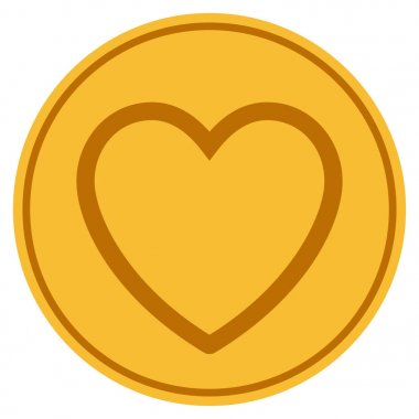 Aşk kalp altın sikke