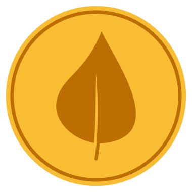 Bitki yaprak altın sikke