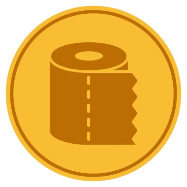 Tuvalet kağıt altın sikke