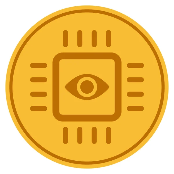 Moneda de visión artificial — Archivo Imágenes Vectoriales