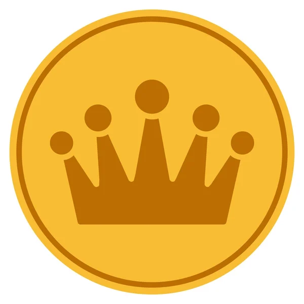 Корона золота монета — стоковий вектор