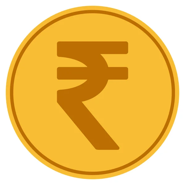 インドのインドルピー ゴールド コイン — ストックベクタ