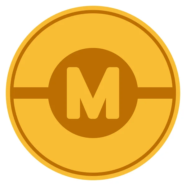 Motor Gold Coin — Stockvector