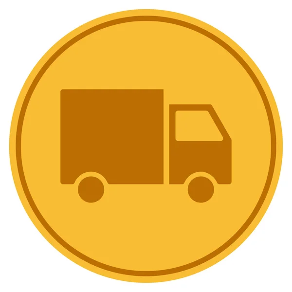 Shipment Van Coin — Stock Vector