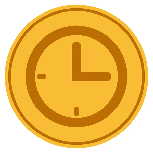 Time Gold Coin — Stock Vector