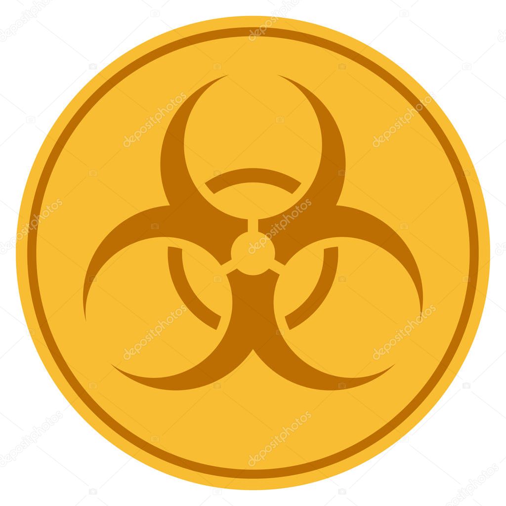 Biohazard Gold Coin