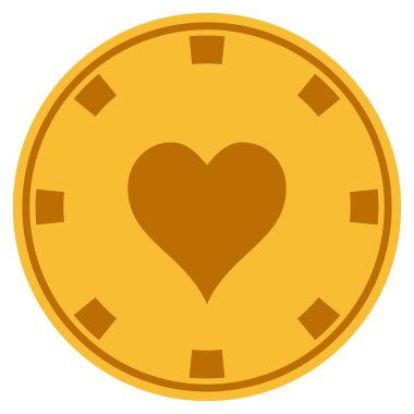 Kalpler takım elbise Altın Casino çip