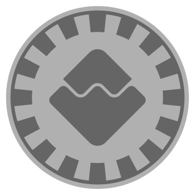 Dalgalar para birimi gümüş Casino çip