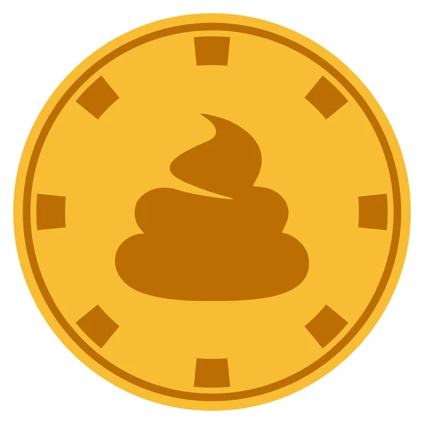 Skit Gold Casino Chip — Stock vektor