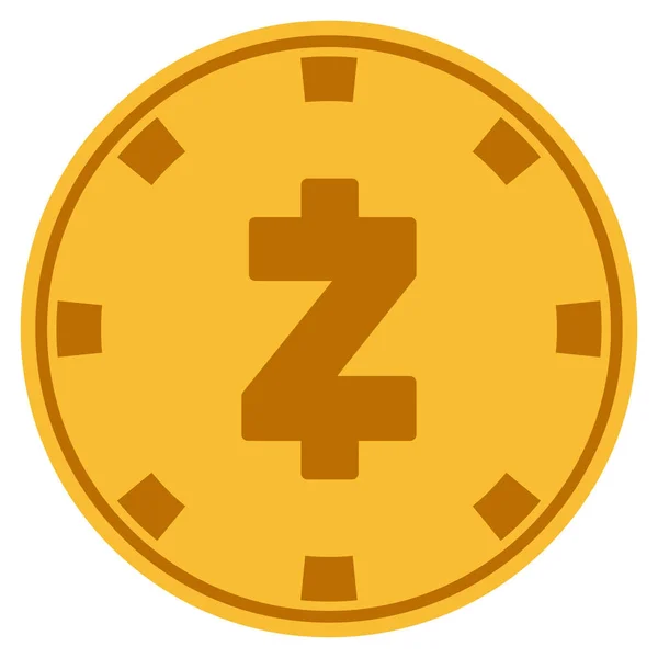 Zcash Gold Casino-Chip — Stockvektor