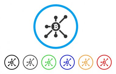 Bitcoin düğüm simgesini yuvarlak