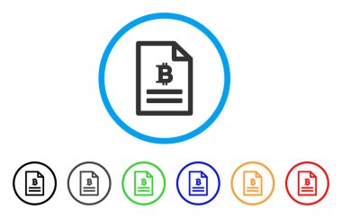 Bitcoin fiyat sayfa yuvarlak simge