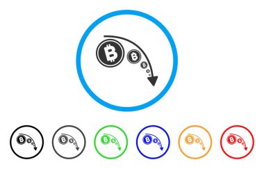 Bitcoin eğilim yuvarlak simge azaltmak