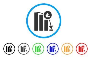 Litecoin Epic Fail grafik simge yuvarlak