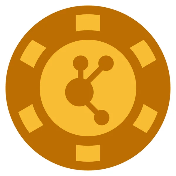 Bitconnect Gold Casino čip — Stockový vektor