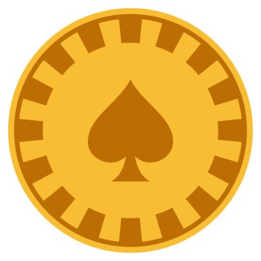 Tepeler takım elbise Altın Casino çip