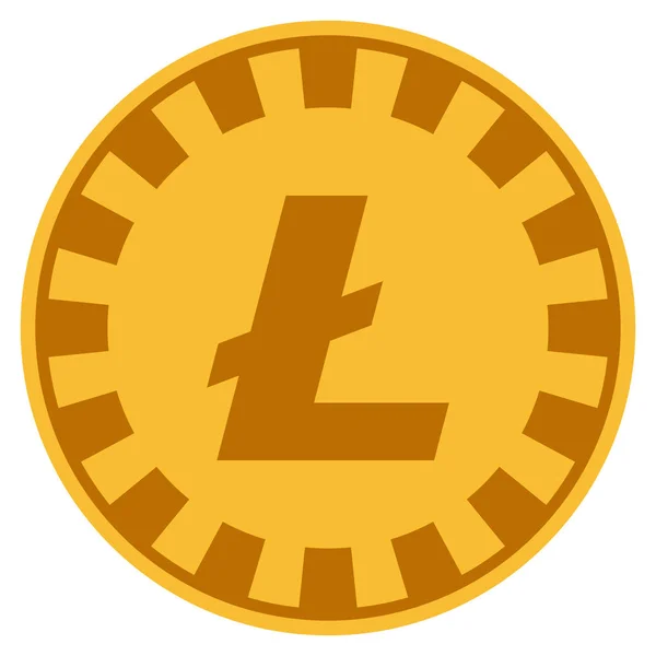 Litecoin Gold Casino Chip — Image vectorielle