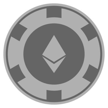 Ethereum kristal gümüş Casino çip