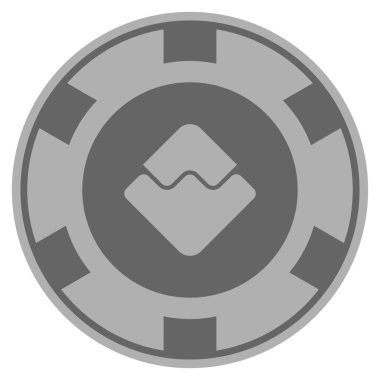 Dalgalar para birimi gümüş Casino çip