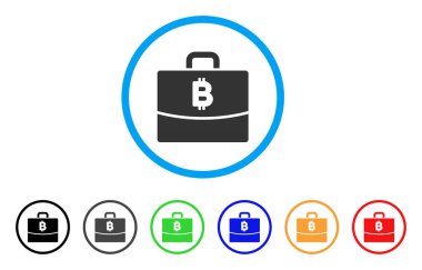 Bitcoin muhasebe durum simgesi yuvarlak