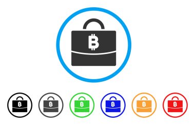 Bitcoin muhasebe durum simgesi yuvarlak