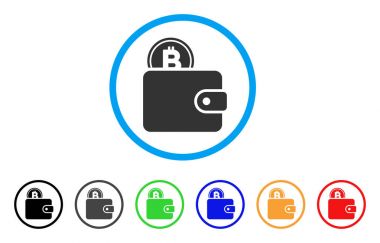 Bitcoin cüzdan simgesi yuvarlak