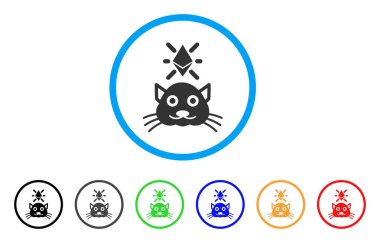 Kripto Kitty yuvarlak simge