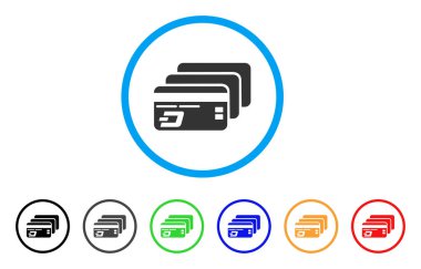 Dash banka kartları yuvarlak simge