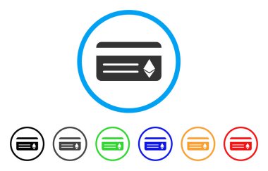 Kart yuvarlak simge bankacılık Ethereum