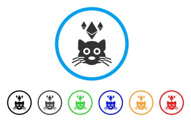 Ethereum Kripto Kitty Simge yuvarlak