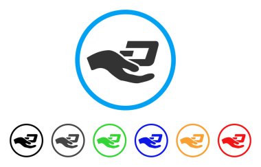 El teklif Dash yuvarlak simgesi