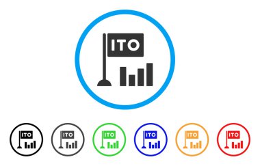 Ito Bar grafik yuvarlak simgesini