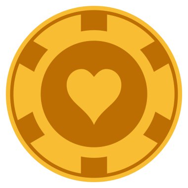 Kalpler takım elbise Altın Casino çip