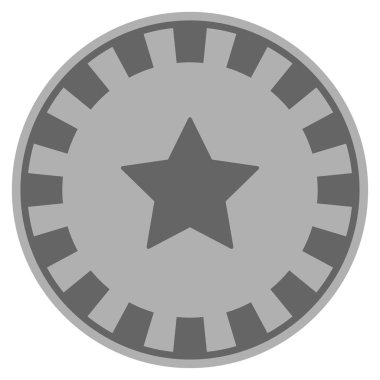 5-parmak yıldız gümüş Casino çip