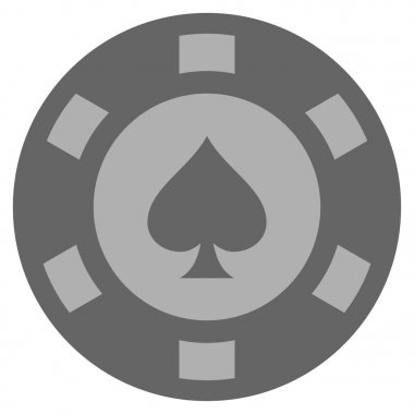 Tepeler takım elbise gümüş Casino çip