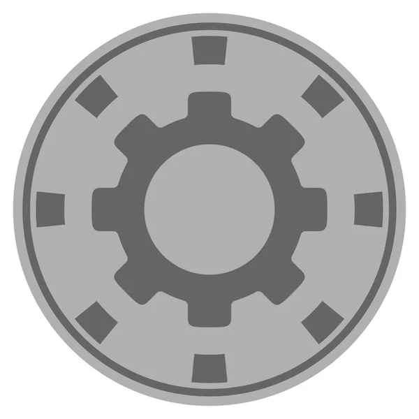Équipement Silver Casino Chip — Image vectorielle