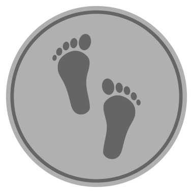 İnsan adımları gümüş sikke