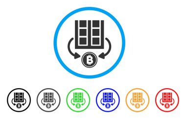 Çiftlik yuvarlak simge madencilik Bitcoin
