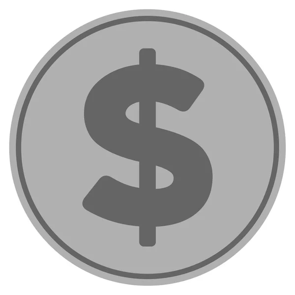 Dolar gümüş sikke — Stok Vektör
