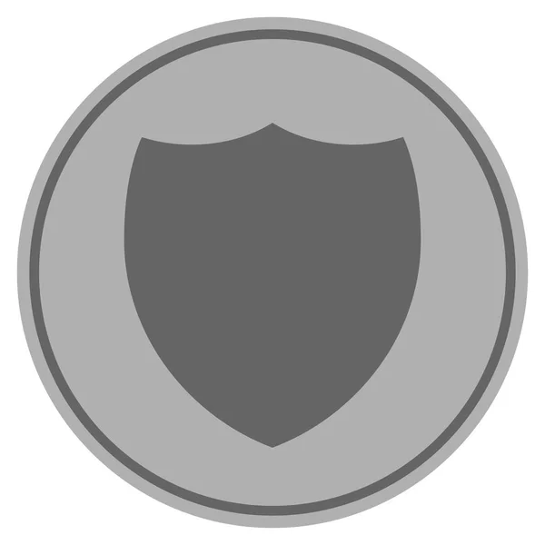Schild zilveren munt — Stockvector