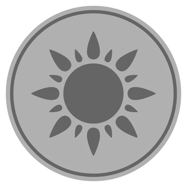 Moneda de Plata Sol — Vector de stock