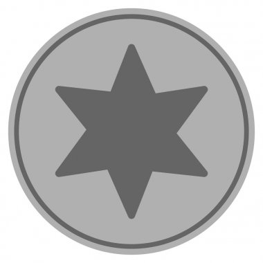 Gümüş sikke 6 köşeli yıldız