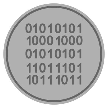 İkili kod gümüş sikke