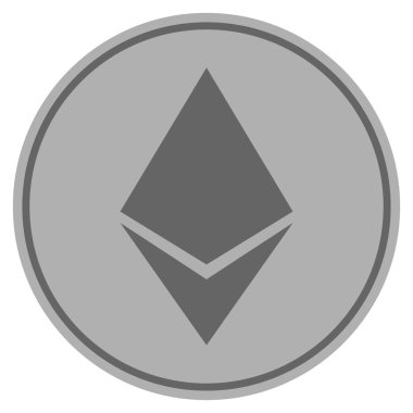 Ethereum Crystal gümüş sikke