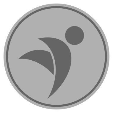 Kanatlı adam gümüş sikke