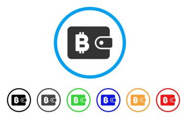 Simge Bitcoin çantası yuvarlak