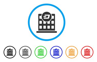 Dash şirket bina simgesini yuvarlak