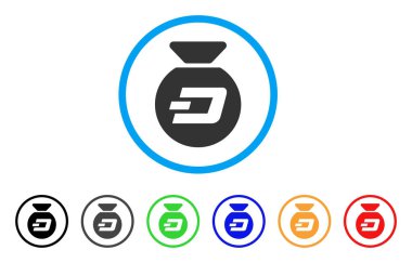 Dash para çantası yuvarlak simge