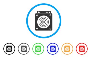 ASIC donanım madencilik yuvarlak simge