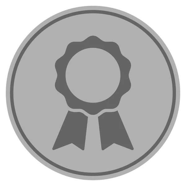 Auszeichnung Siegel Silbermünze — Stockvektor